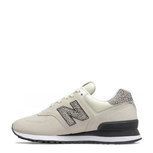 new balance 574 animal print cream